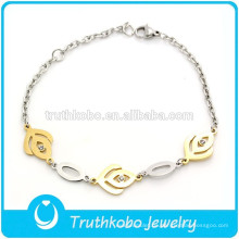 TKB-B0014 Evil Eyes Armbänder 316L Edelstahl Schmuck für Mädchen